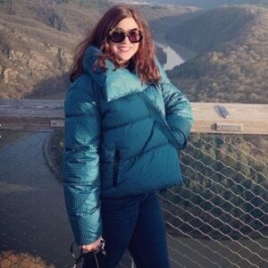 Bacon
Blue Pied Puffa Jacket